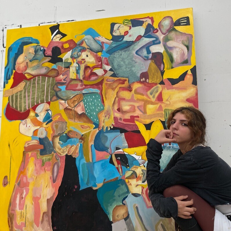 Sopo Simonishvili - Der Künstler bei der Arbeit