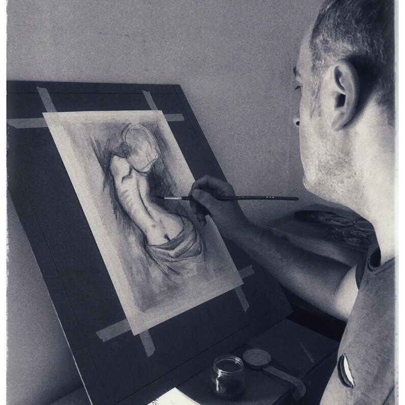 Stanislao - The artist at work