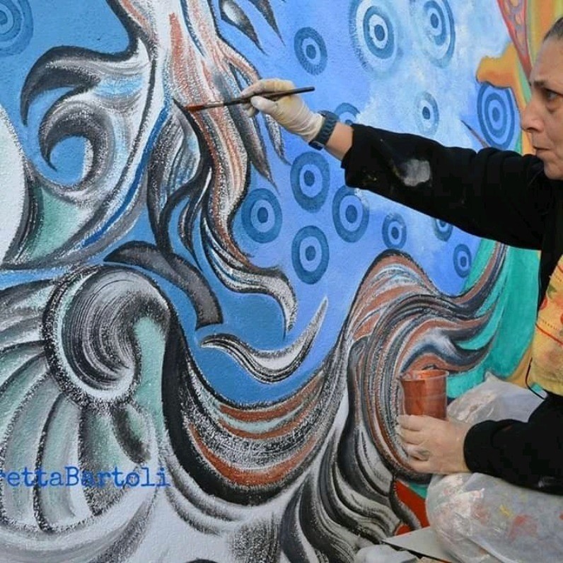 Stefania Colizzi - The artist at work