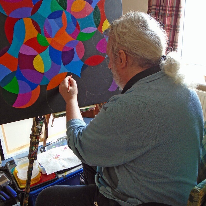 Stephen Conroy - The artist at work