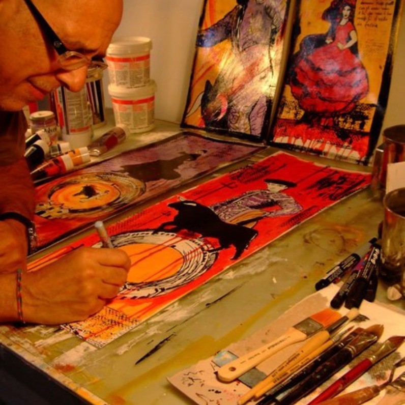 Salvatore Palita - L'artista al lavoro