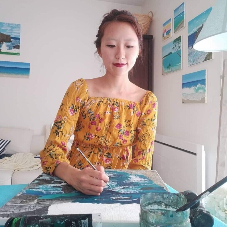 Sunwoo Ji - The artist at work