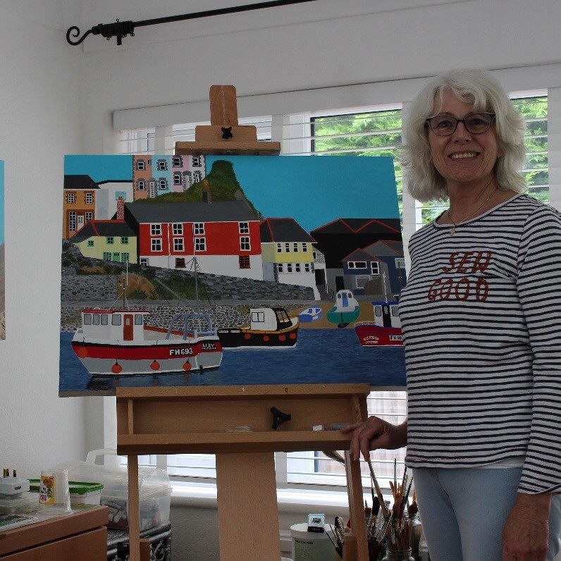 Susan J Green - The artist at work