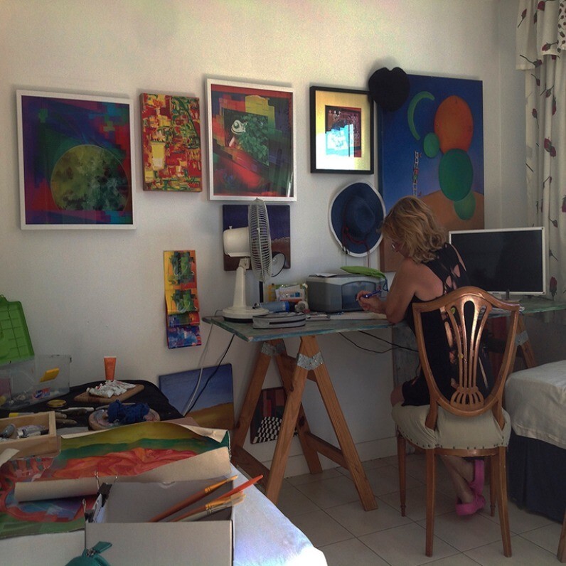 Susana Wildner Fox - El artista trabajando