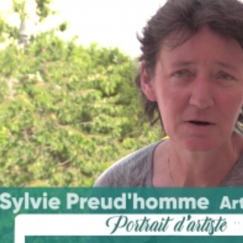 Sylvie Preudhomme - L'artiste au travail