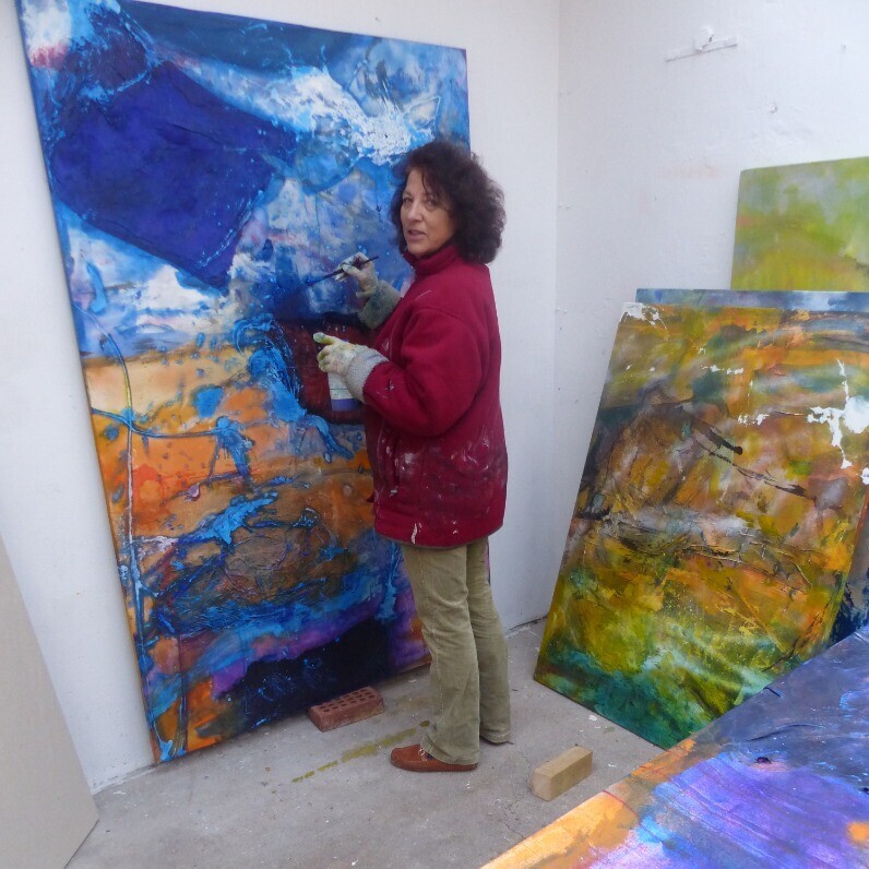 Sylvie Touzery - The artist at work