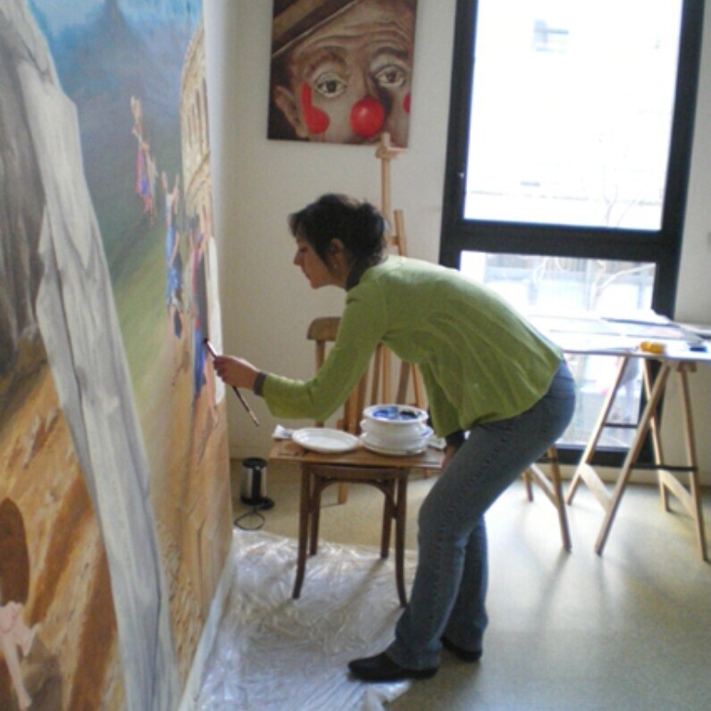Valérie Voinchet - L'artiste au travail