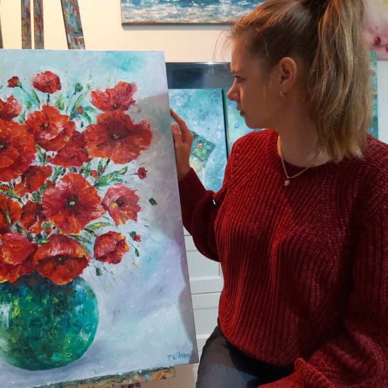 Tatiana Krilova - The artist at work