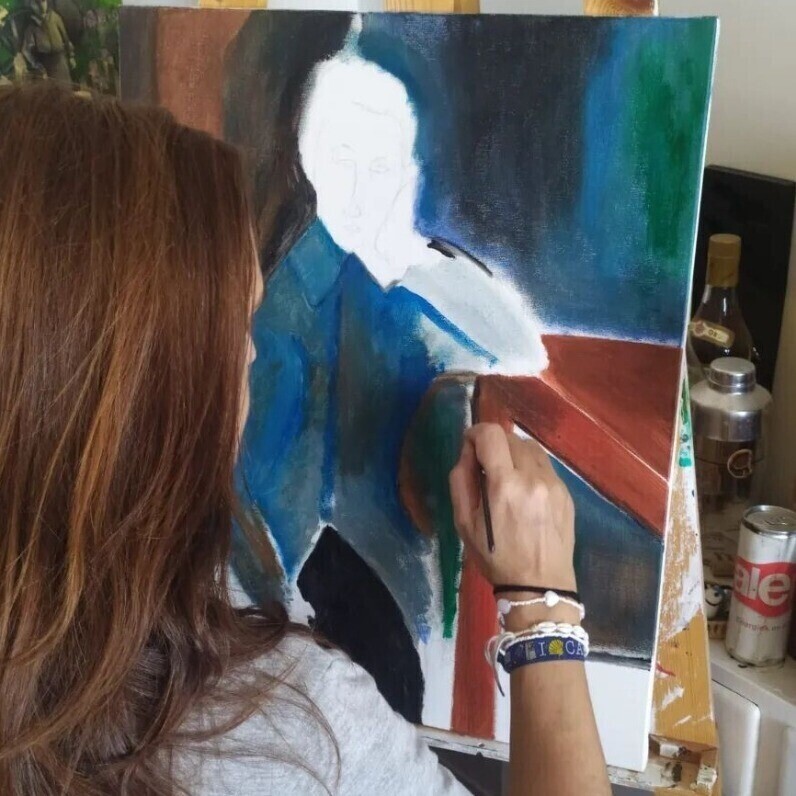 Teresa Lopes - O artista no trabalho