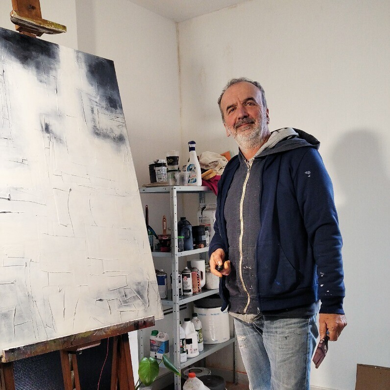 Thierry Brusquet - L'artiste au travail