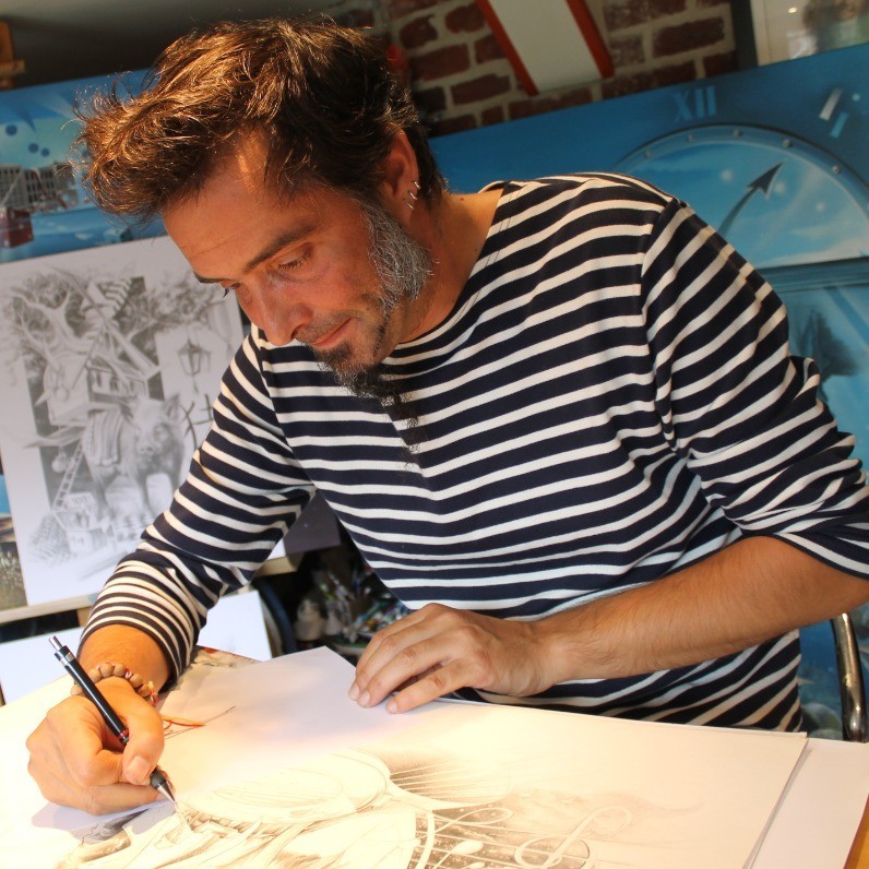 Thierry Mordant - L'artiste au travail