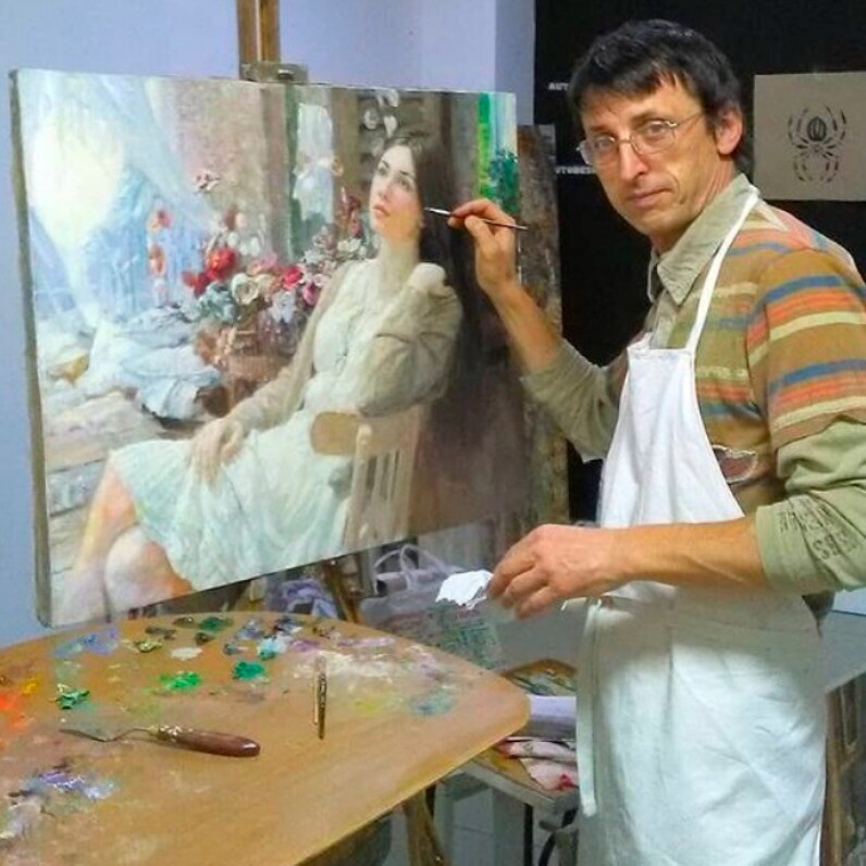 Tin Gali - The artist at work