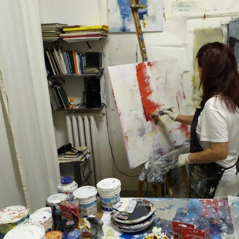 Tiziana Ricco - L'artista al lavoro