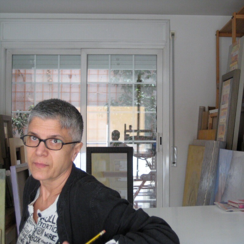 Tomasa Martin - The artist at work