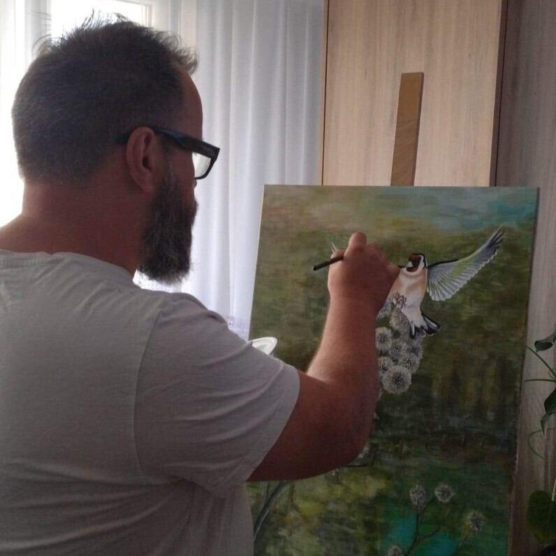 Tomasz Krzysztof Nowak - Artysta przy pracy