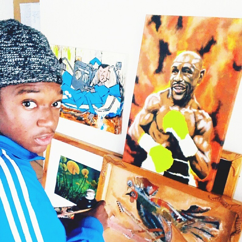 Topo Mposa Bw - The artist at work