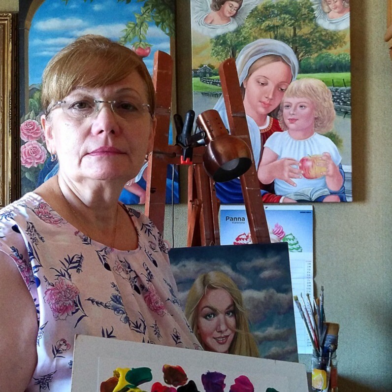 Ulyana Holevych - L'artista al lavoro