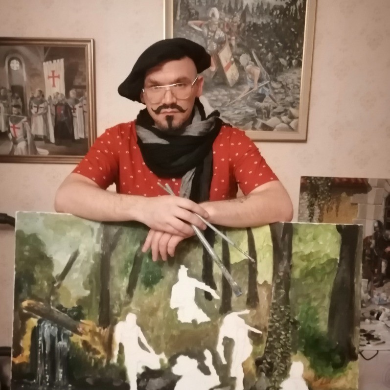Vladimir Butko - The artist at work