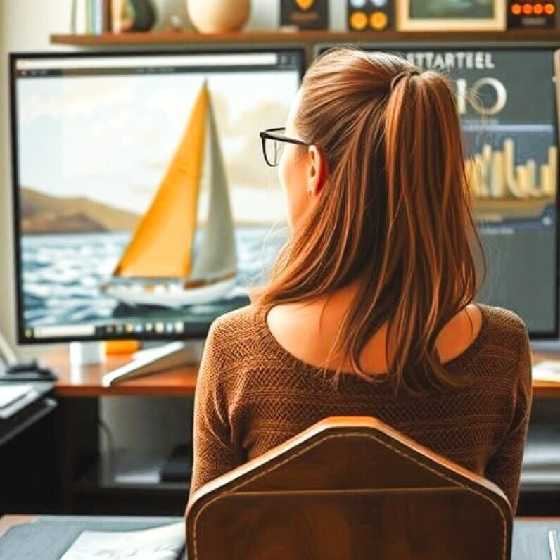 Valérie C - L'artiste au travail