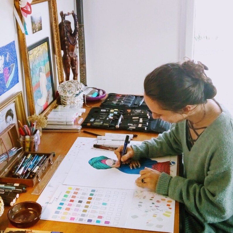 Valérie Fistarol - L'artiste au travail