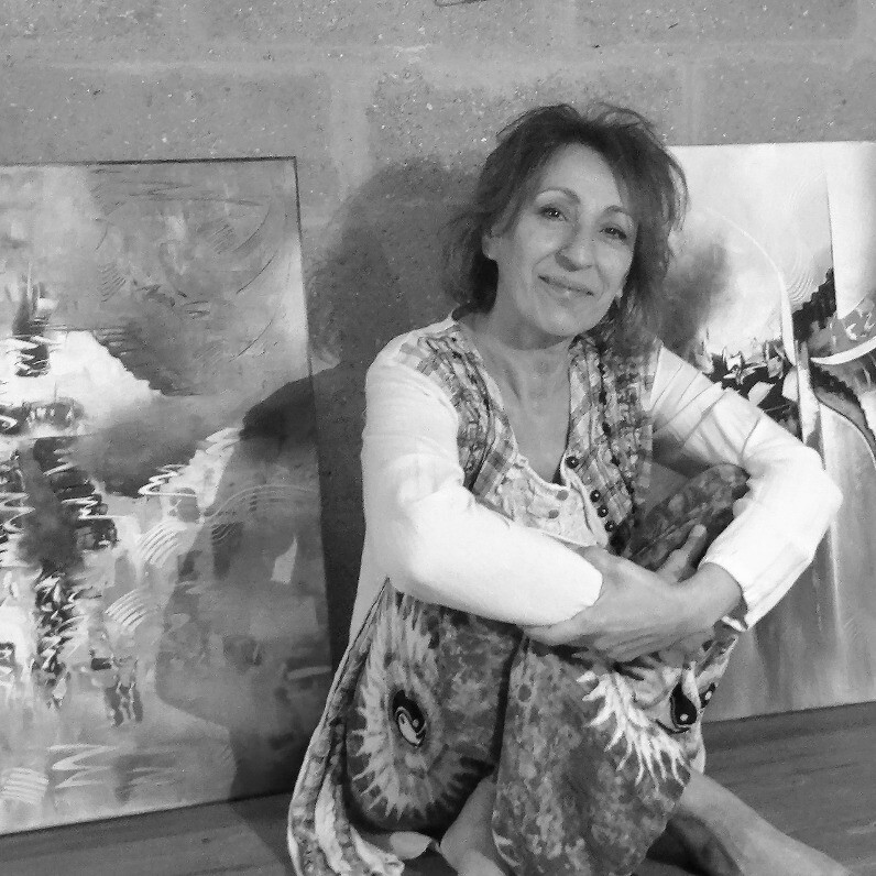 Valérie Lamarre - De kunstenaar aan het werk