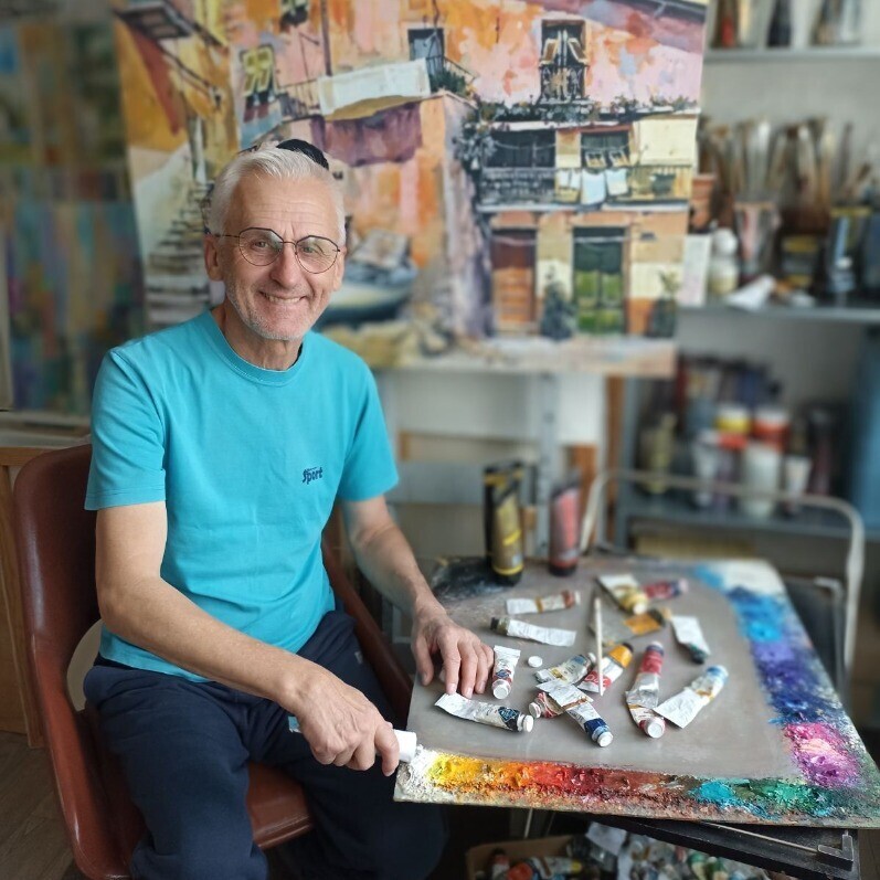 Valerij Gints - The artist at work