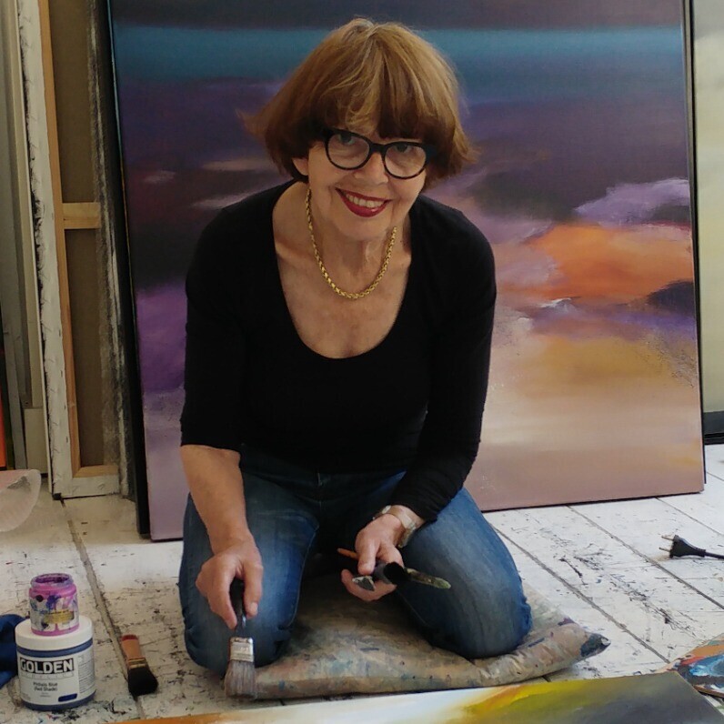 Nelly Van Nieuwenhuijzen - The artist at work
