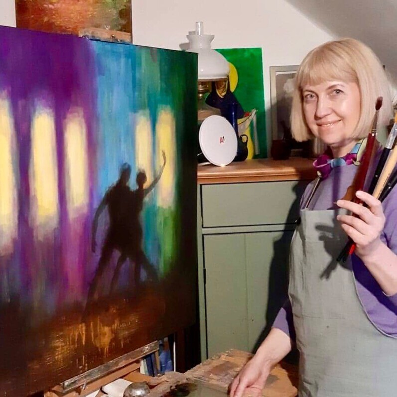 Vera Klimova - The artist at work