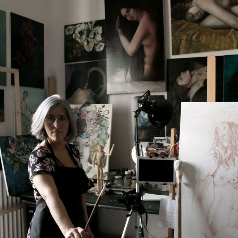 Veronica Ciccarese - L'artista al lavoro