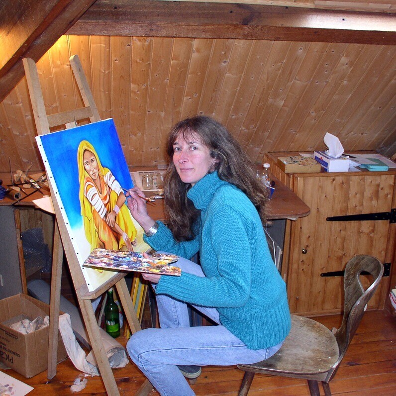 Véronique Abt - L'artiste au travail