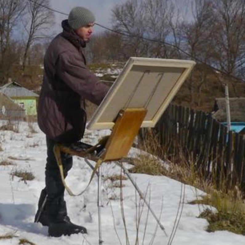 Victor Onyshchenko - L'artiste au travail