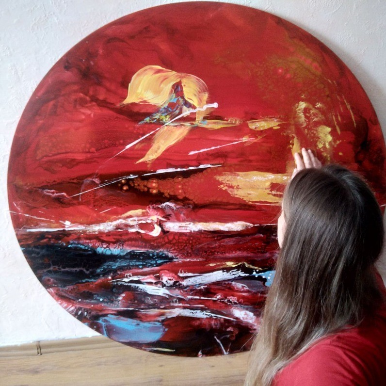 Viktorija Rutskaja - The artist at work