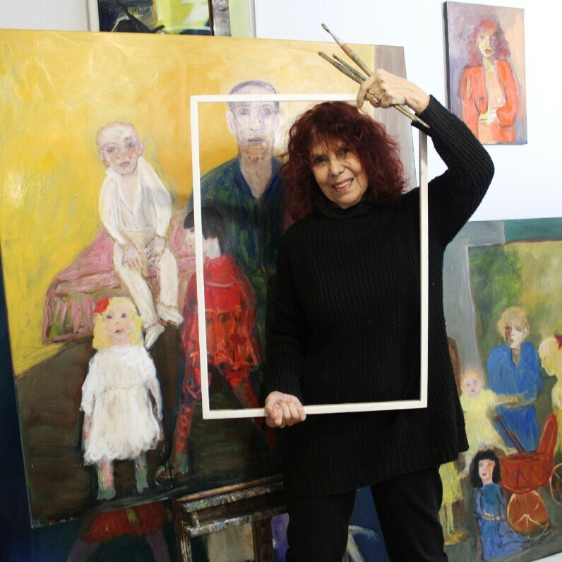 Victorine Follana - The artist at work