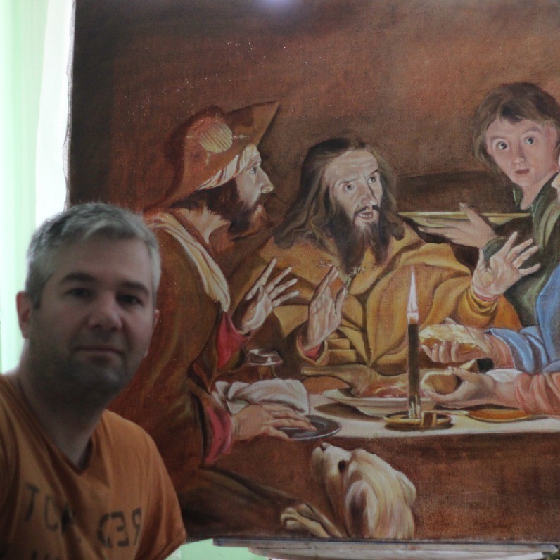 Viktor Tverskov - De kunstenaar aan het werk