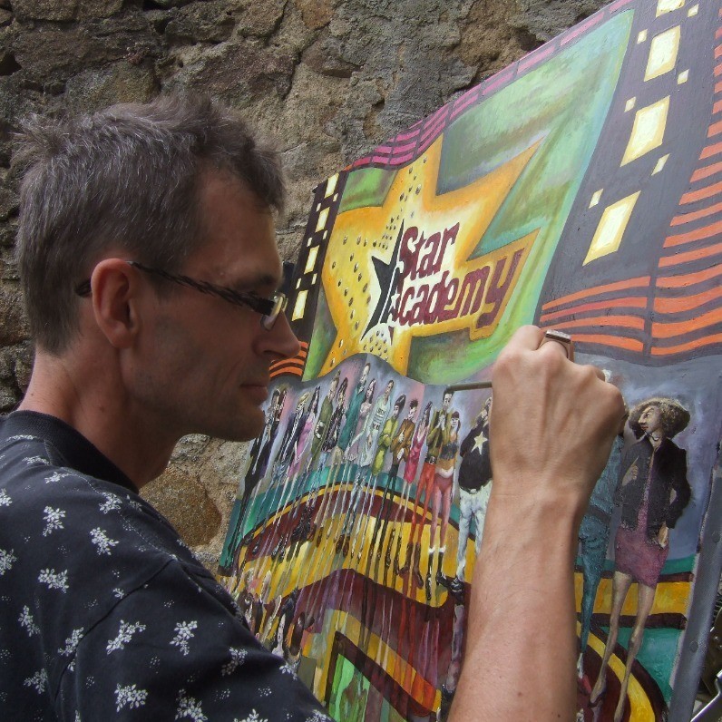 Vincent Lacroix - The artist at work