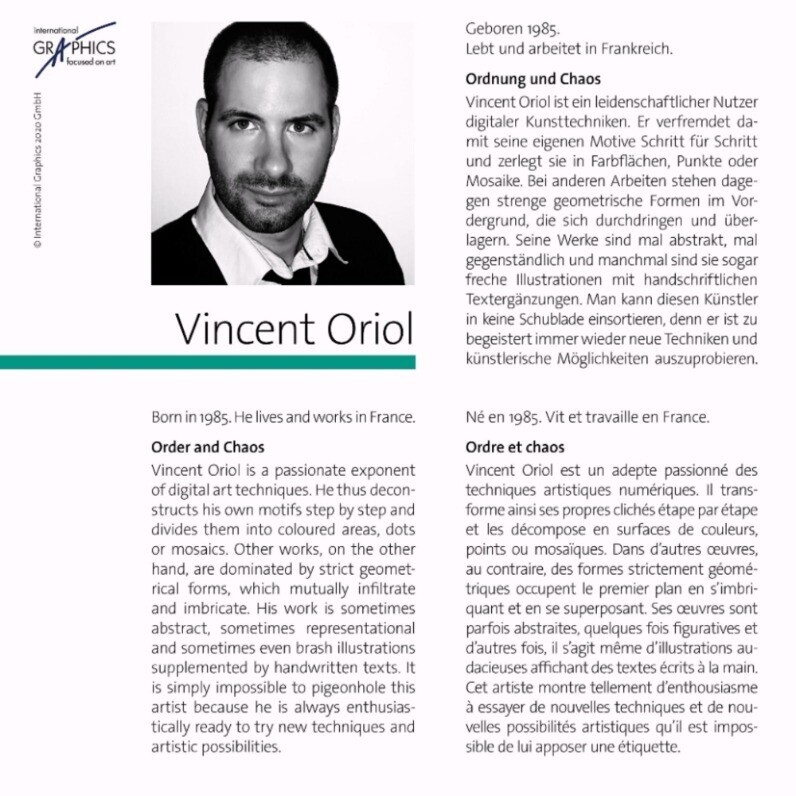 Vincent Oriol - The artist at work