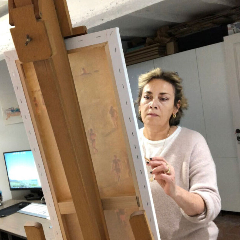 Virginie Schroeder - L'artiste au travail