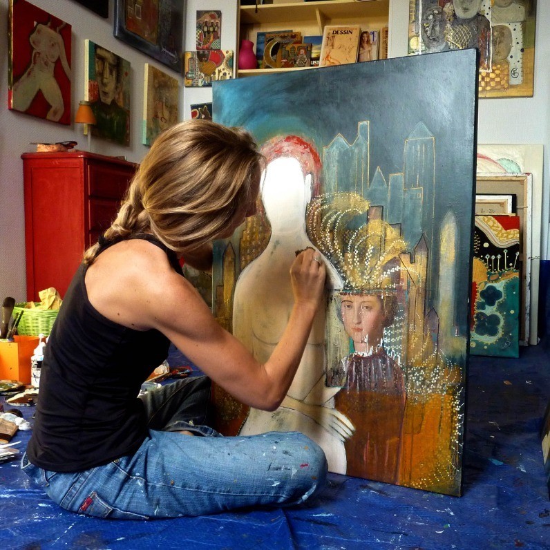 Virginie Gosselin-Février - The artist at work