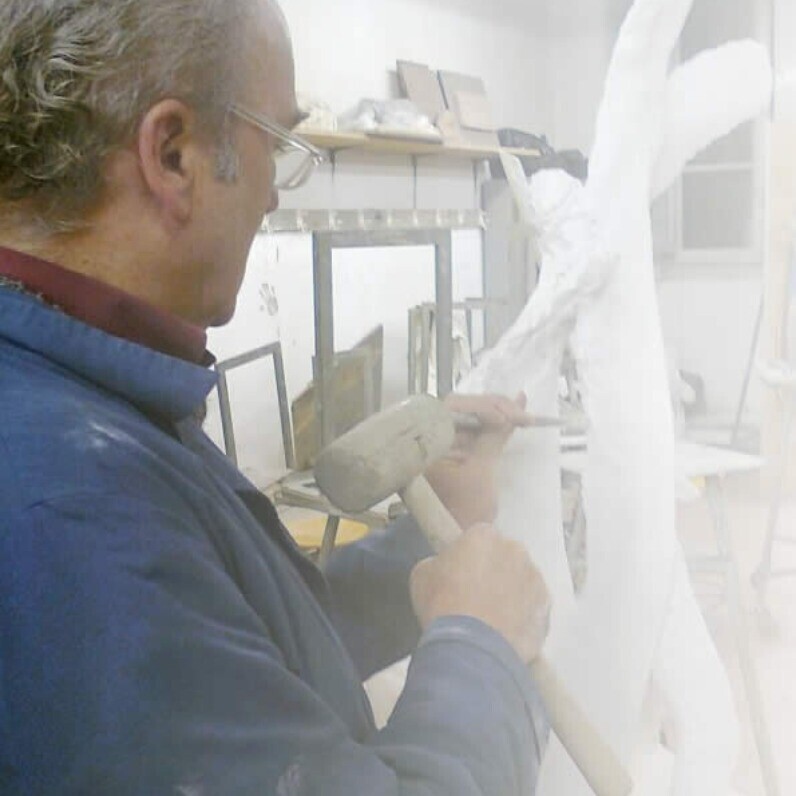 Vito Antonio Mastrorocco - L'artista al lavoro