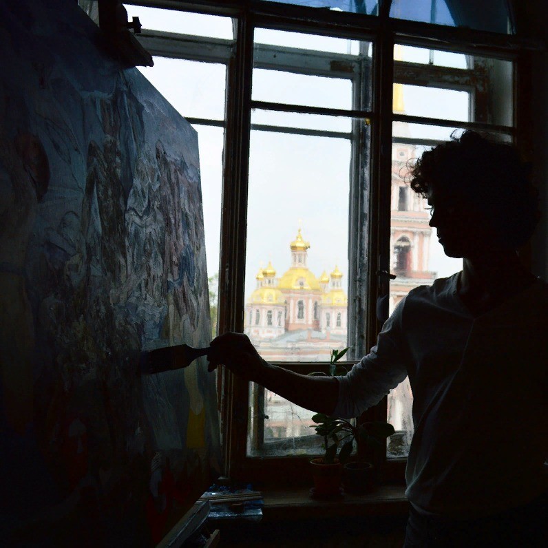 Vladiy Zart - The artist at work