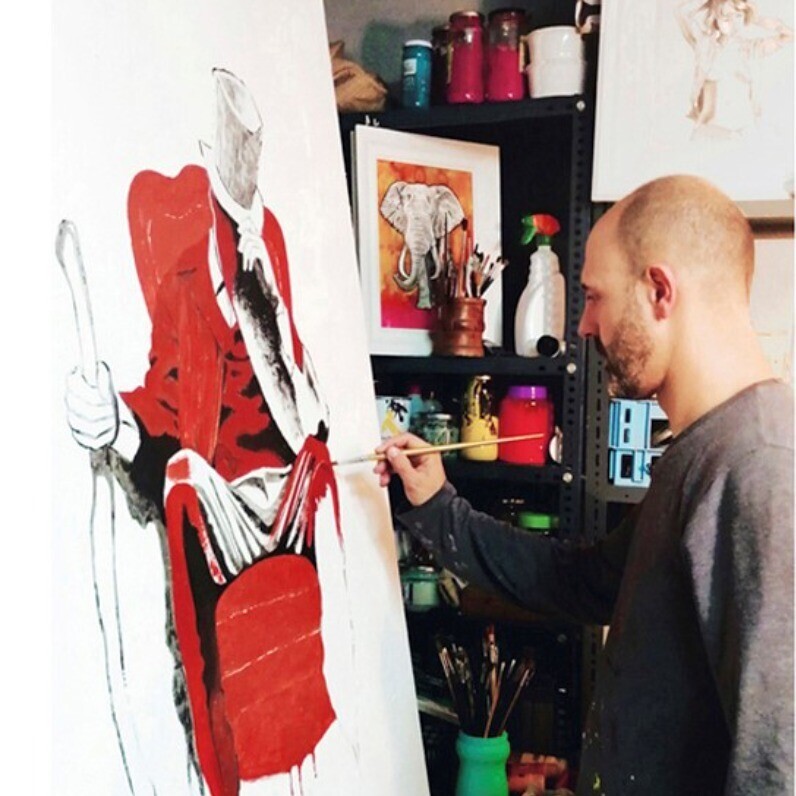 Xavi Mira - The artist at work