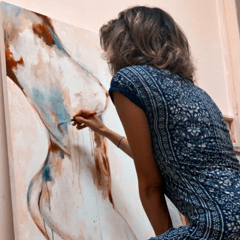 Yara El Walid - The artist at work