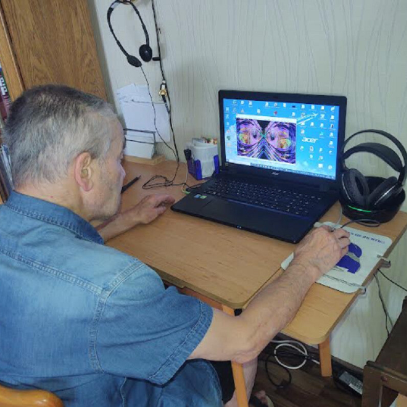 Yuri Vilenkin - Der Künstler bei der Arbeit