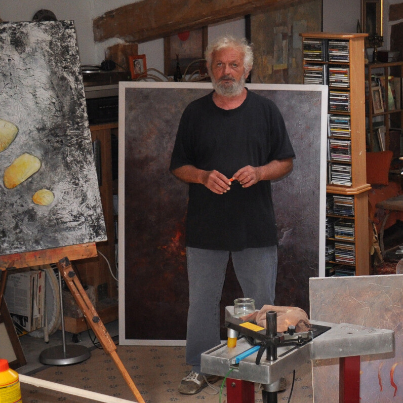 Yves Robial - The artist at work