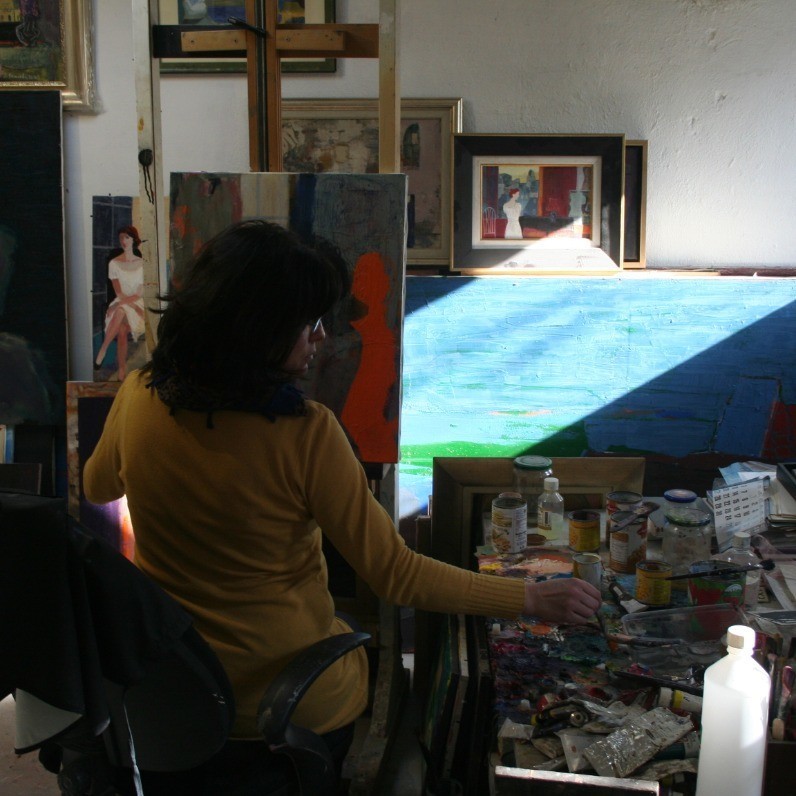 Zdravka Vasileva - The artist at work