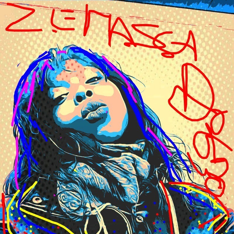 Zemassa Dogbo - Der Künstler bei der Arbeit