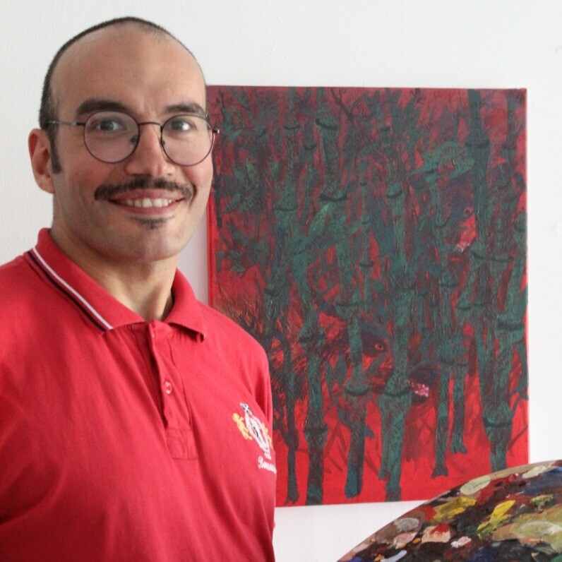 Ziad Dib Jreige - The artist at work