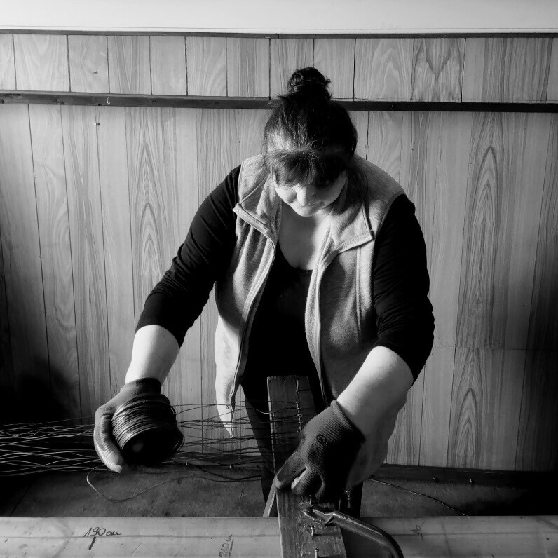 Zsuzsanna Györgyövics - L'artiste au travail