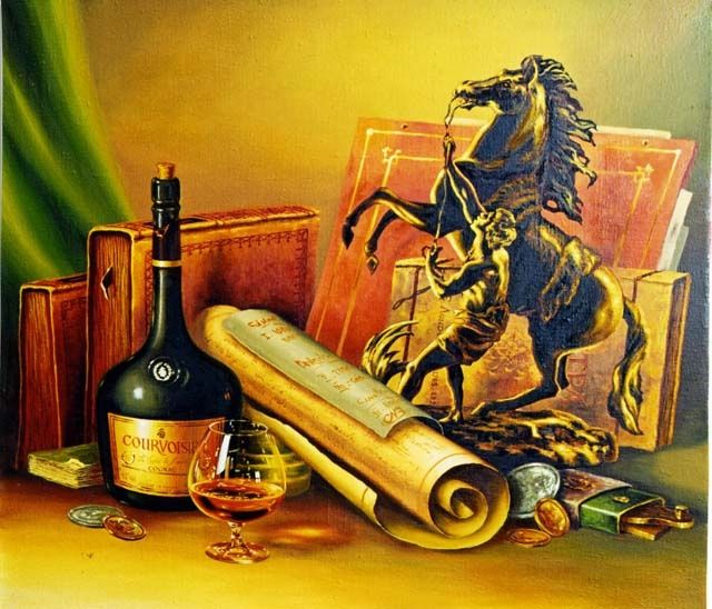 Painting titled "Конеборец" by Sergei Zalesov, Original Artwork, Other