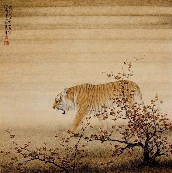 Pintura intitulada "拂晓" por Xue Yan Qin, Obras de arte originais